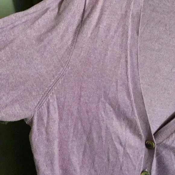 Gap cotton blend violet grandma cardigan sweater cottage core - Picture 3 of 6
